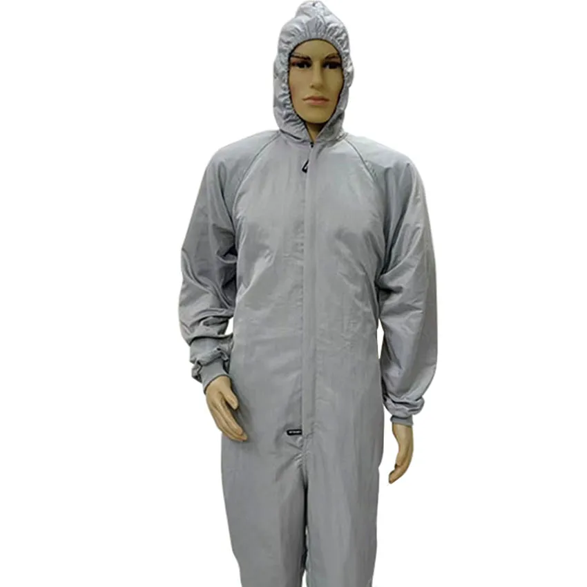 Ropa de trabajo ESD de pintura en spray libre de polvo para salas limpias y talleres