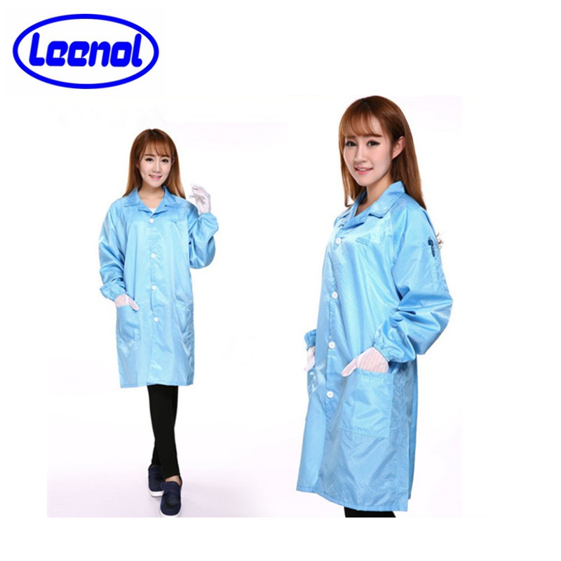 Leenol-1560101 Ropa ESD de malla, ropa libre de polvo, ropa antistática para sala limpia