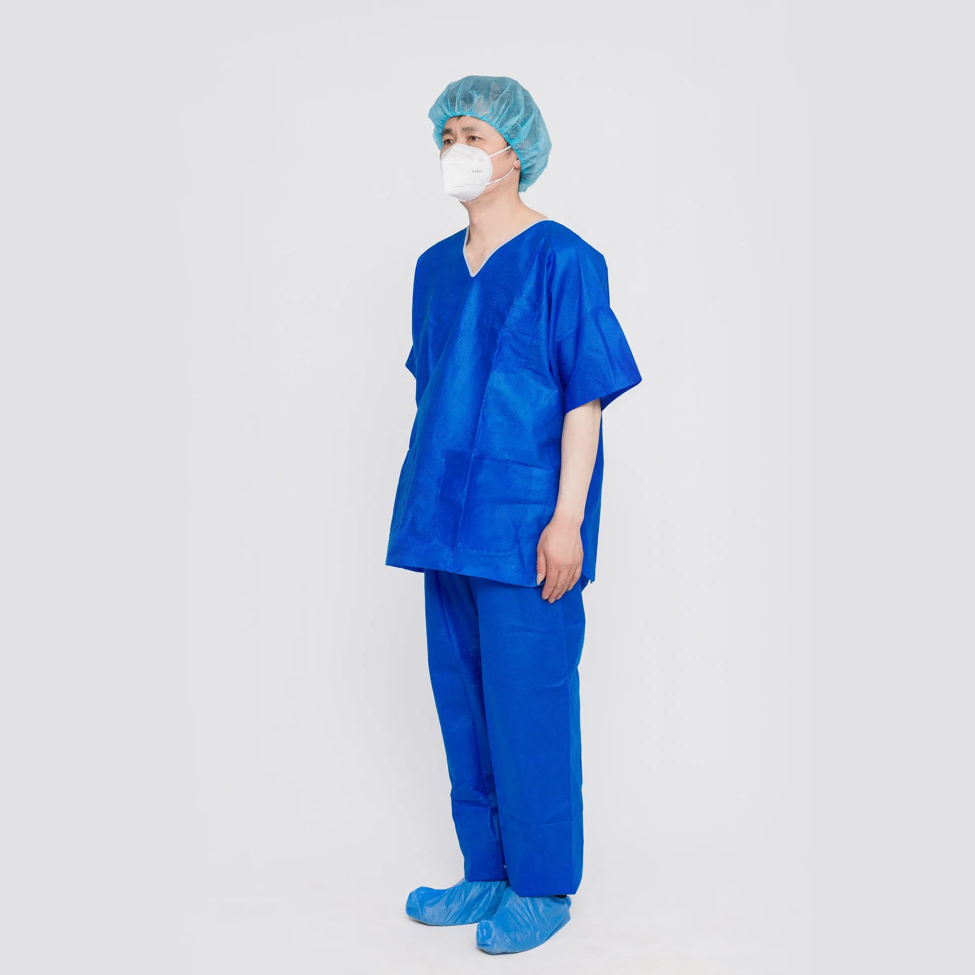 Ropa de trabajo cómoda, impermeable, antiestática, estándar, para el lavado a mano, con bolsillos, ropa protectora para trabajadores de la salud
