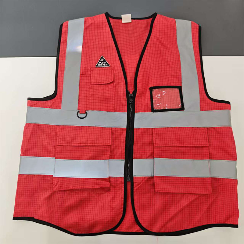 Chaleco Reflectante Transpirable Ropa Reflectante para Construcción de Ingeniería Seguridad Laboral Ropa de Trabajo Antiestática