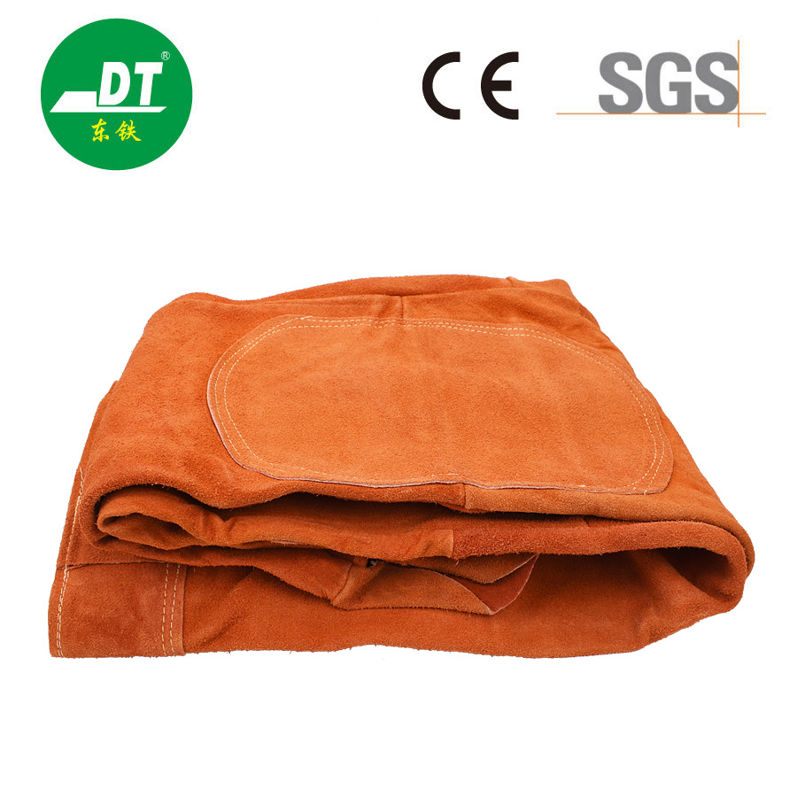 Ropa protectora de soldadura de cuero de vaca suave y cómoda