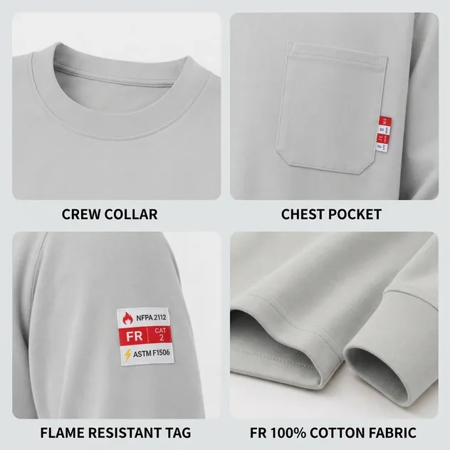 Workwear Henley Shirt Detail 1