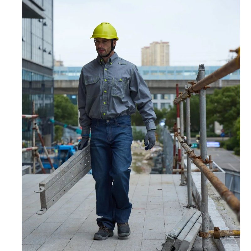 Servicio OEM/ODM Chaqueta de trabajo retardante de llama de algodón Ropa de construcción para trabajo