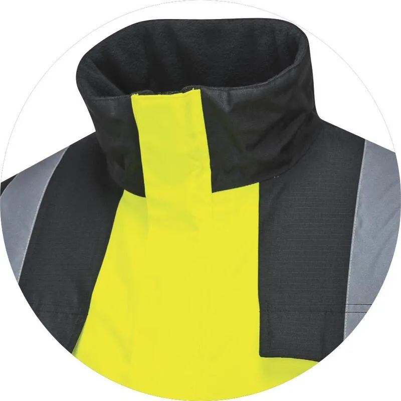 Chaqueta reflectante de protección personal para la construcción, ropa de trabajo, vestimenta de seguridad laboral