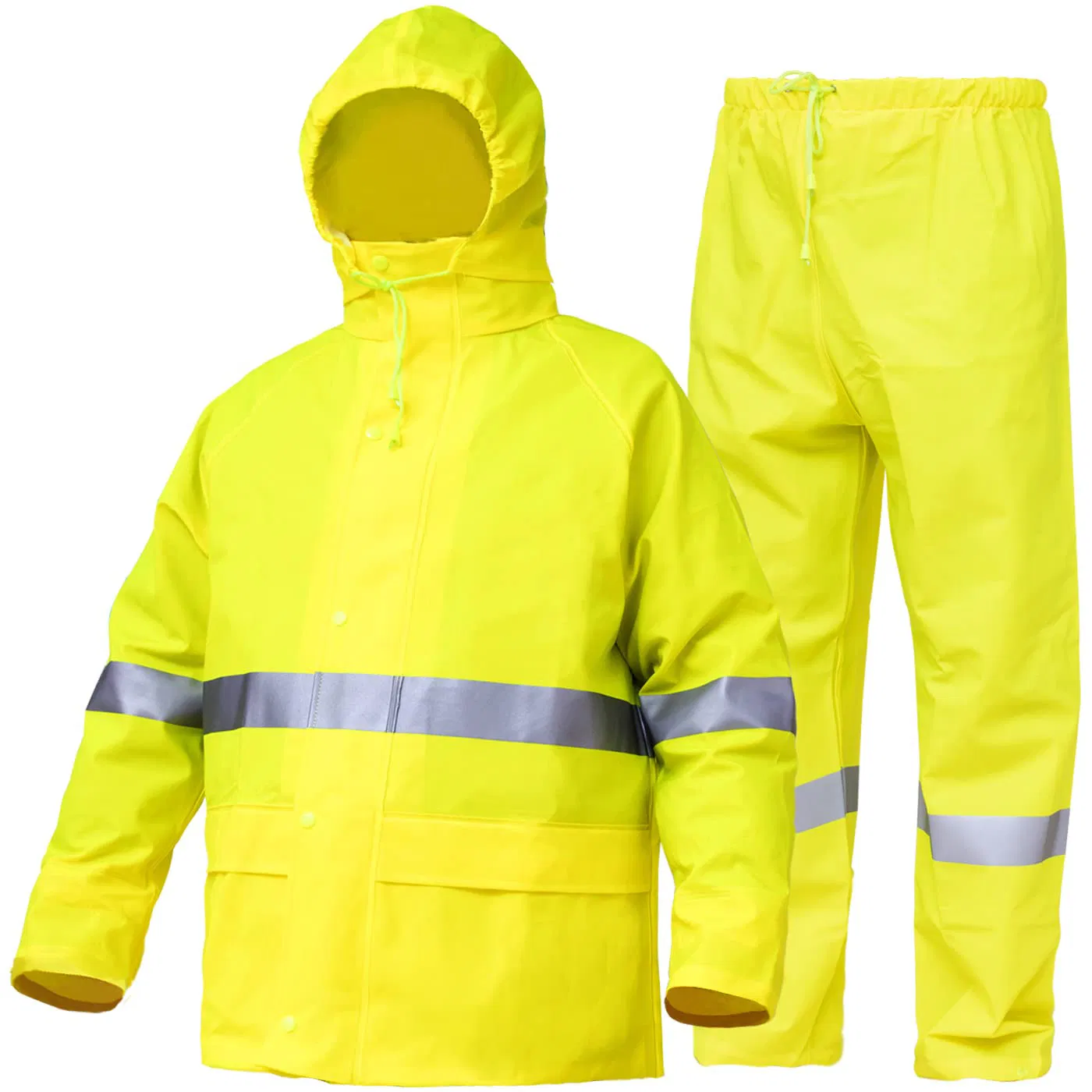 Traje de lluvia impermeable para adultos, chaqueta y pantalones, ropa de lluvia protectora
