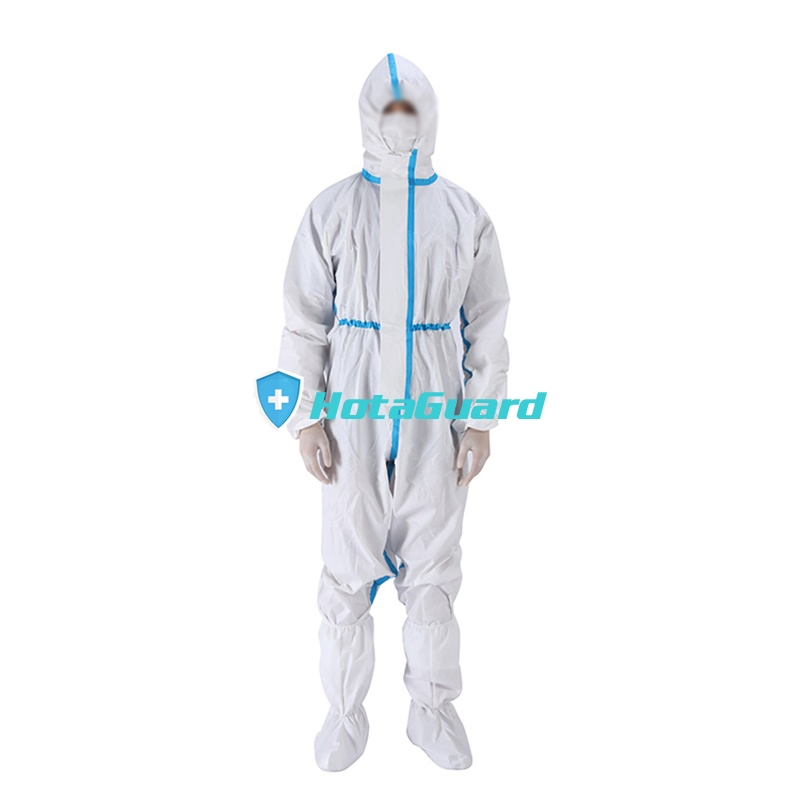 Fabricación profesional de ropa protectora desechable para el aislamiento de virus en hospitales