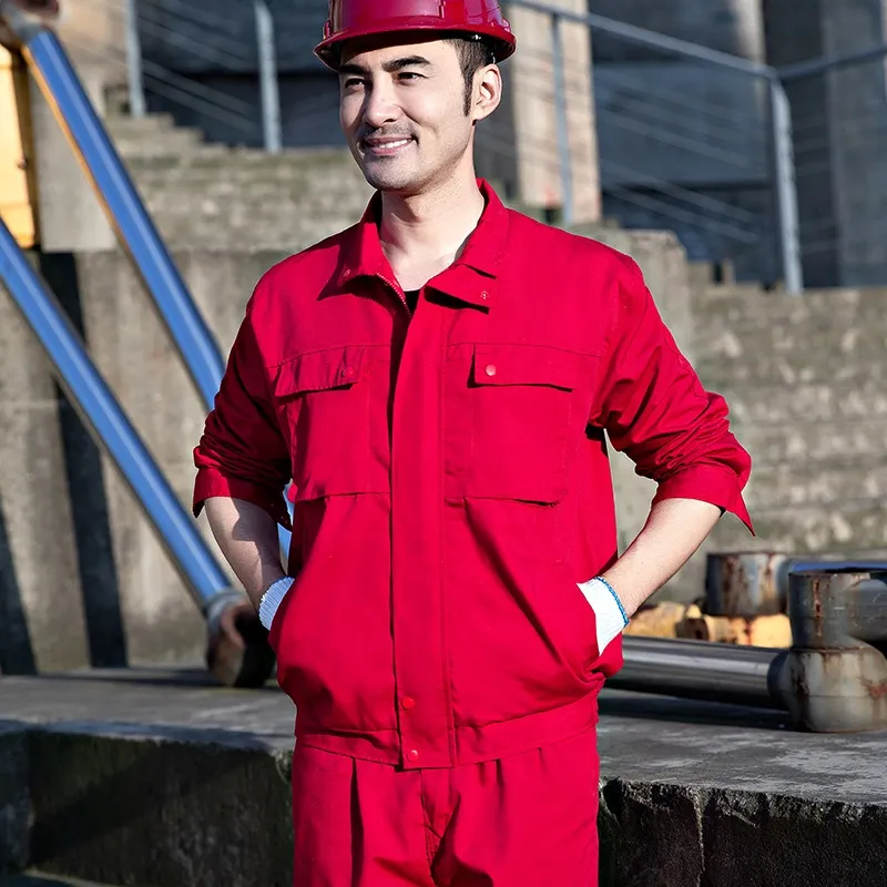 Ropa de trabajo industrial resistente al fuego y al aceite 100% ropa de algodón