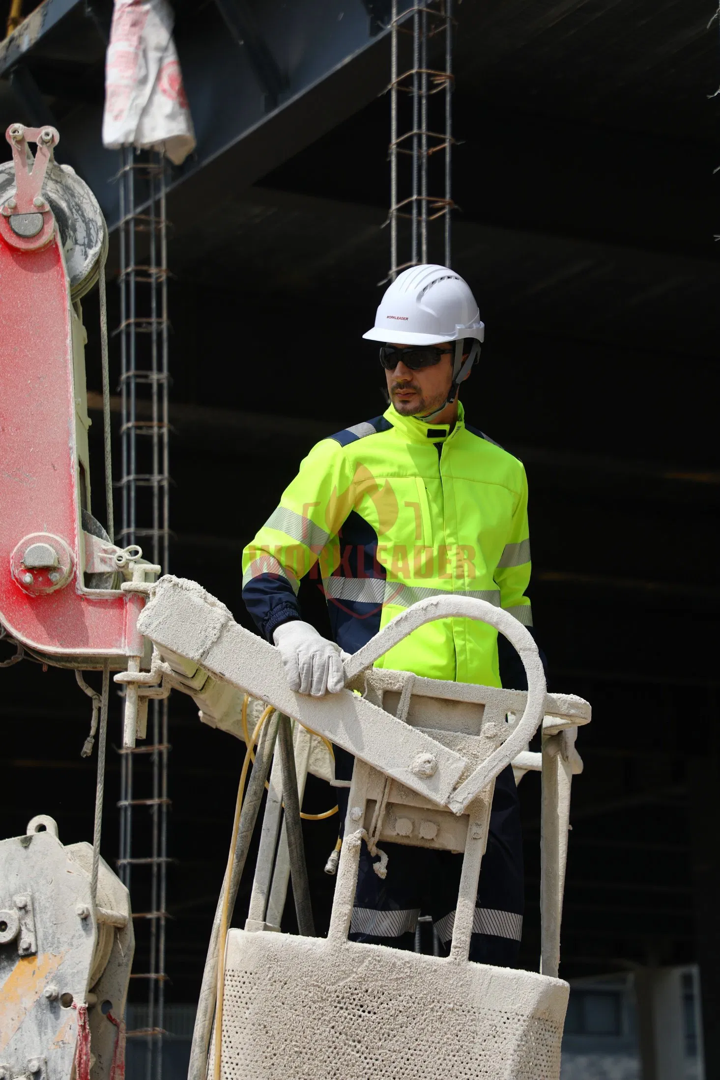 Chaqueta de seguridad industrial de alta visibilidad CE Certificada En ISO 20471 resistente a las llamas, antiestática y contra arcos eléctricos