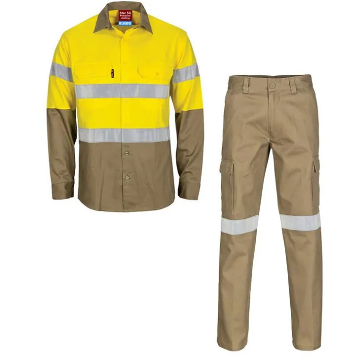 OEM Mans Otoño reflectante de seguridad de Protección al Aire Libre ropa ropa de trabajo para la construcción