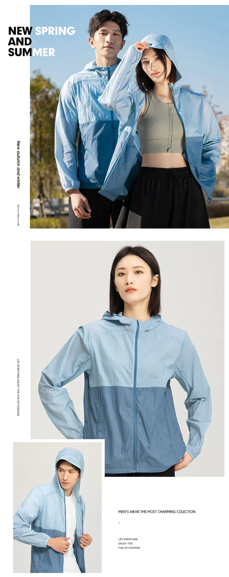 Ropa de protección solar UPF 40 para hombres y mujeres activos al aire libre