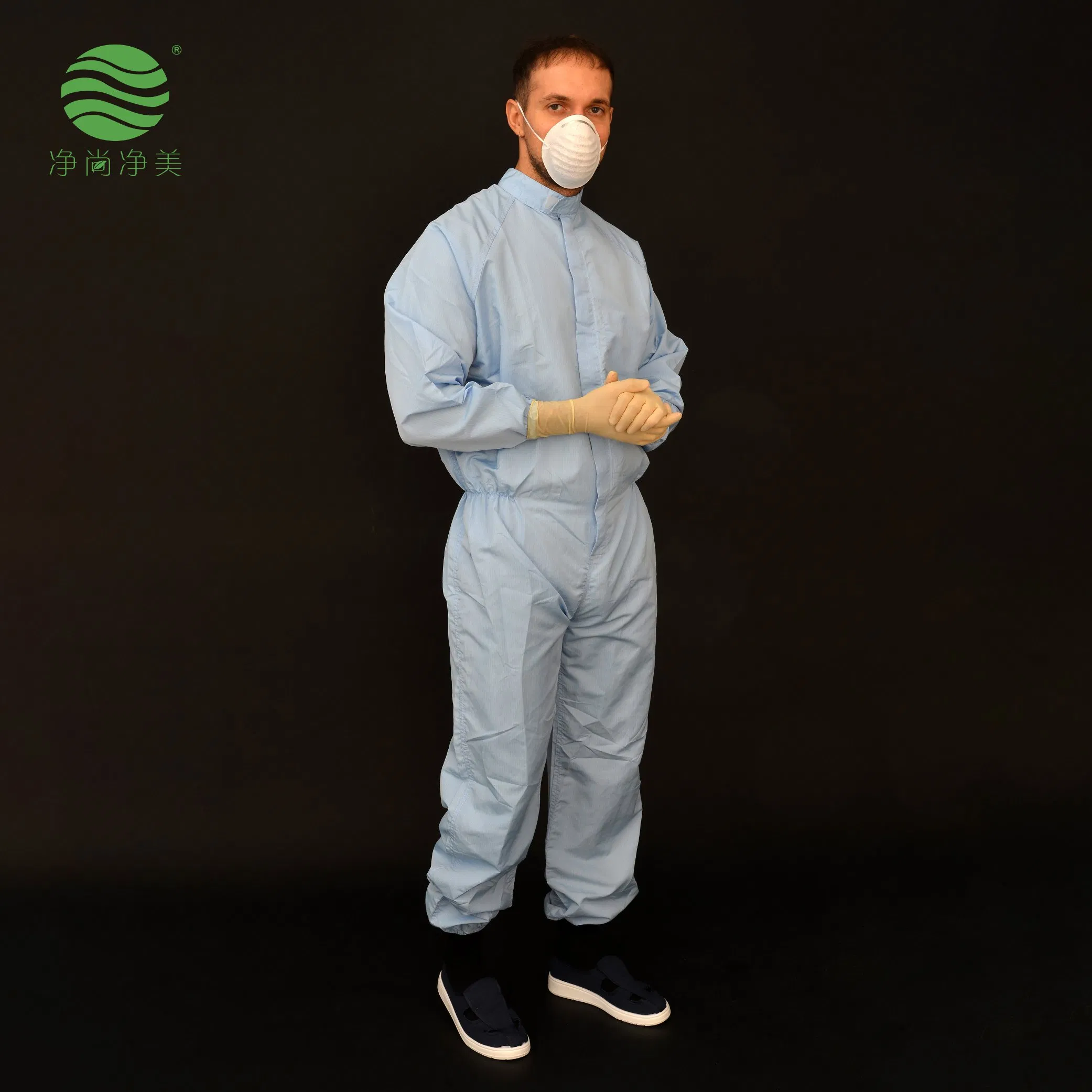 Proveedor de fábrica de prendas protectoras ropa protectora traje antiestático para uso en sala limpia