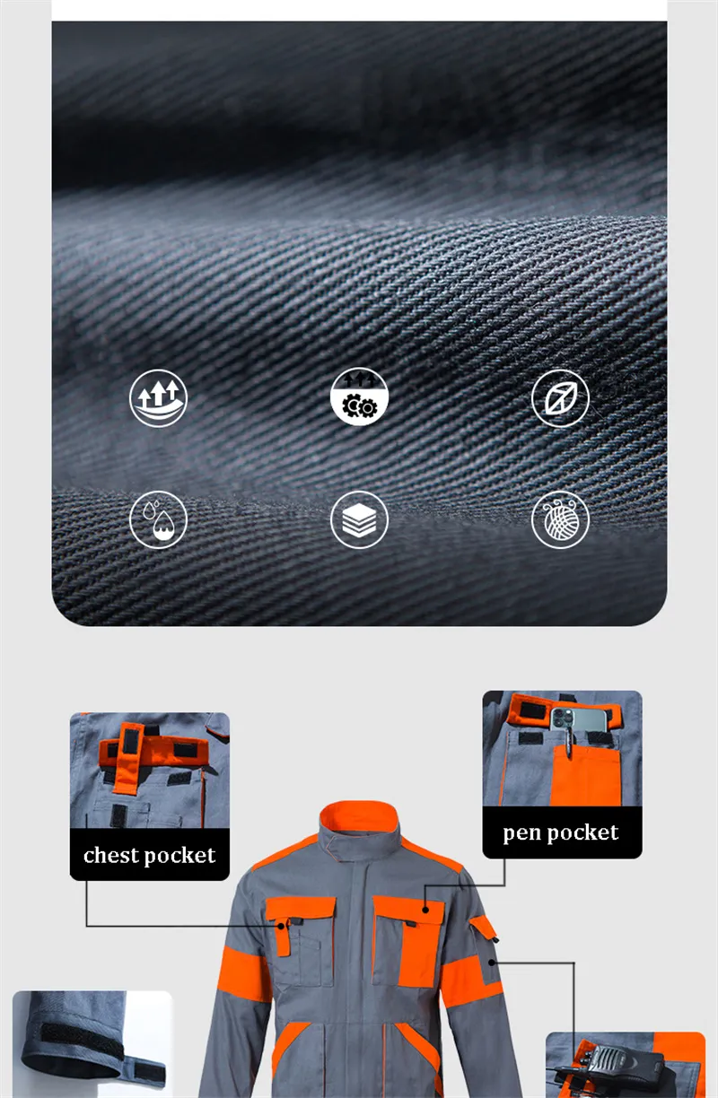 Detalle de uniforme de mecánico