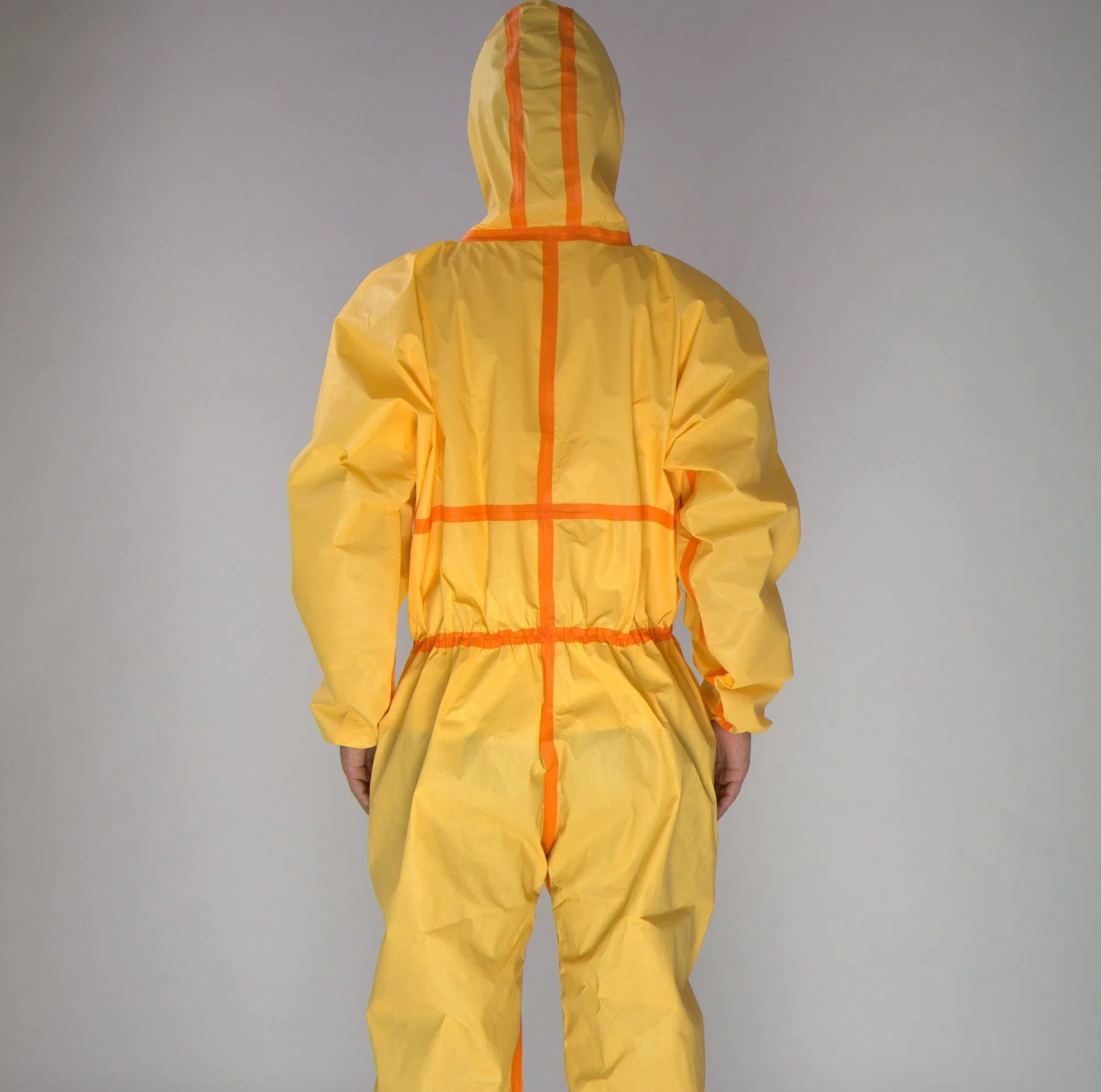 Tipo 3 Protección química Sunits ropa ligera capa protectora gruesa A prueba de aceite