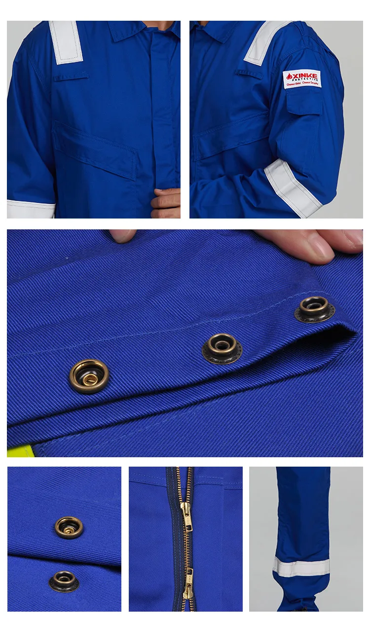 Ropa de trabajo resistente al fuego con cinta reflectante