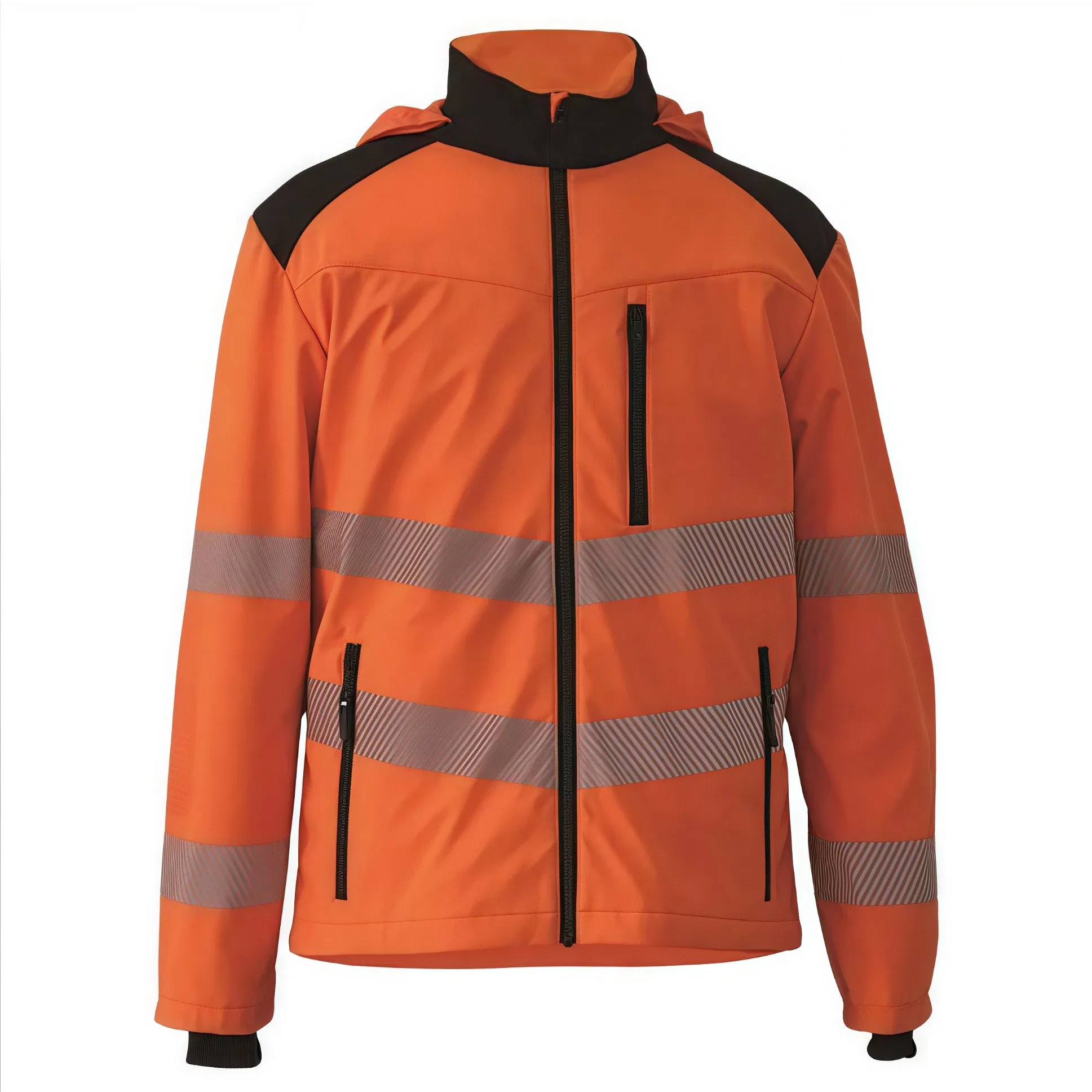 Chaqueta Reflectante de Seguridad para Exteriores Ropa de Alta Visibilidad Traje Mono Uniforme de Guardia de Seguridad Ropa de Trabajo