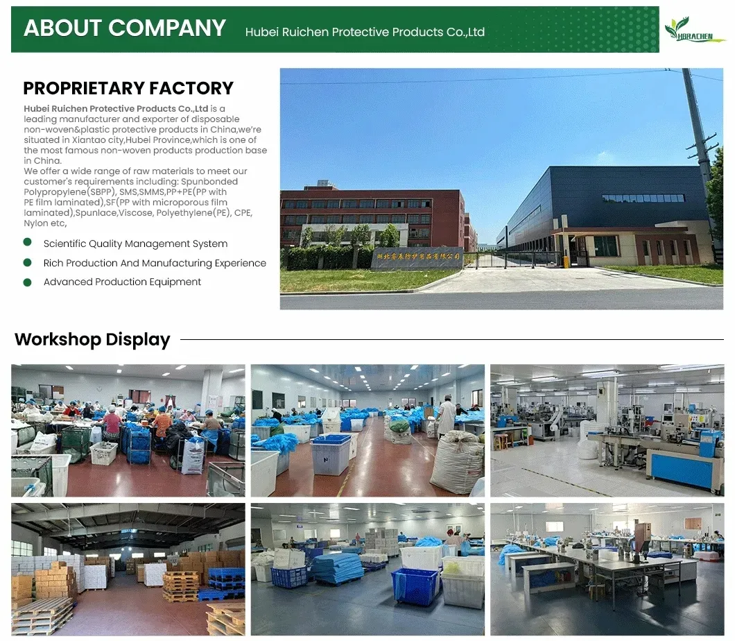 Ropa de trabajo desechable antistática de protección química, monos de tela no tejida
