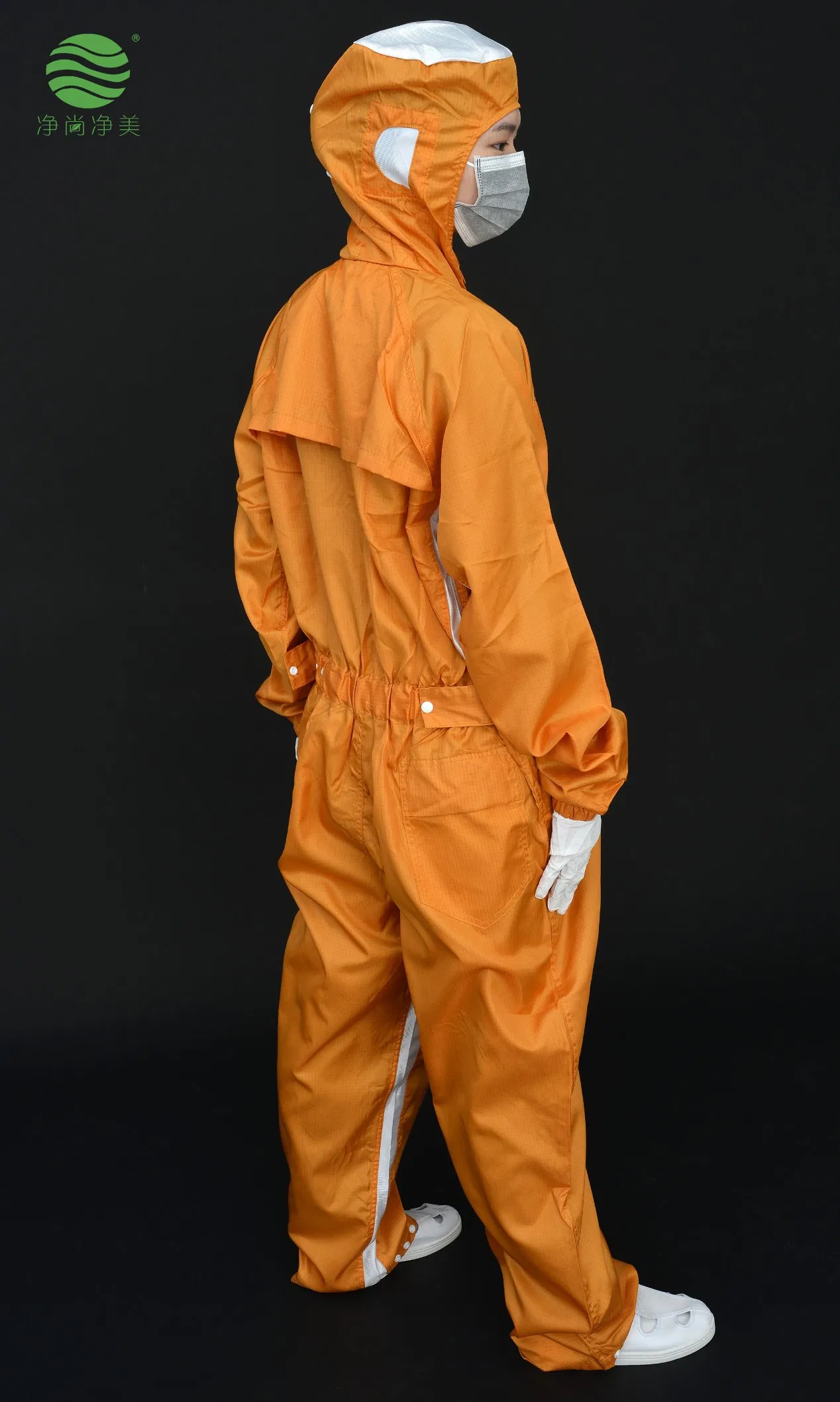 Traje protector antiestático ESD transpirable y libre de polvo para trabajo en sala limpia, ropa multifuncional