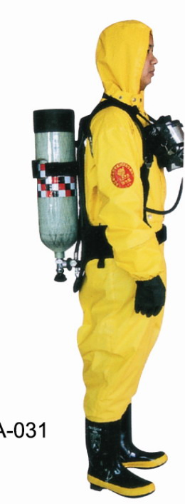 Ropa protectora química semicerada de tipo ligero de PVC