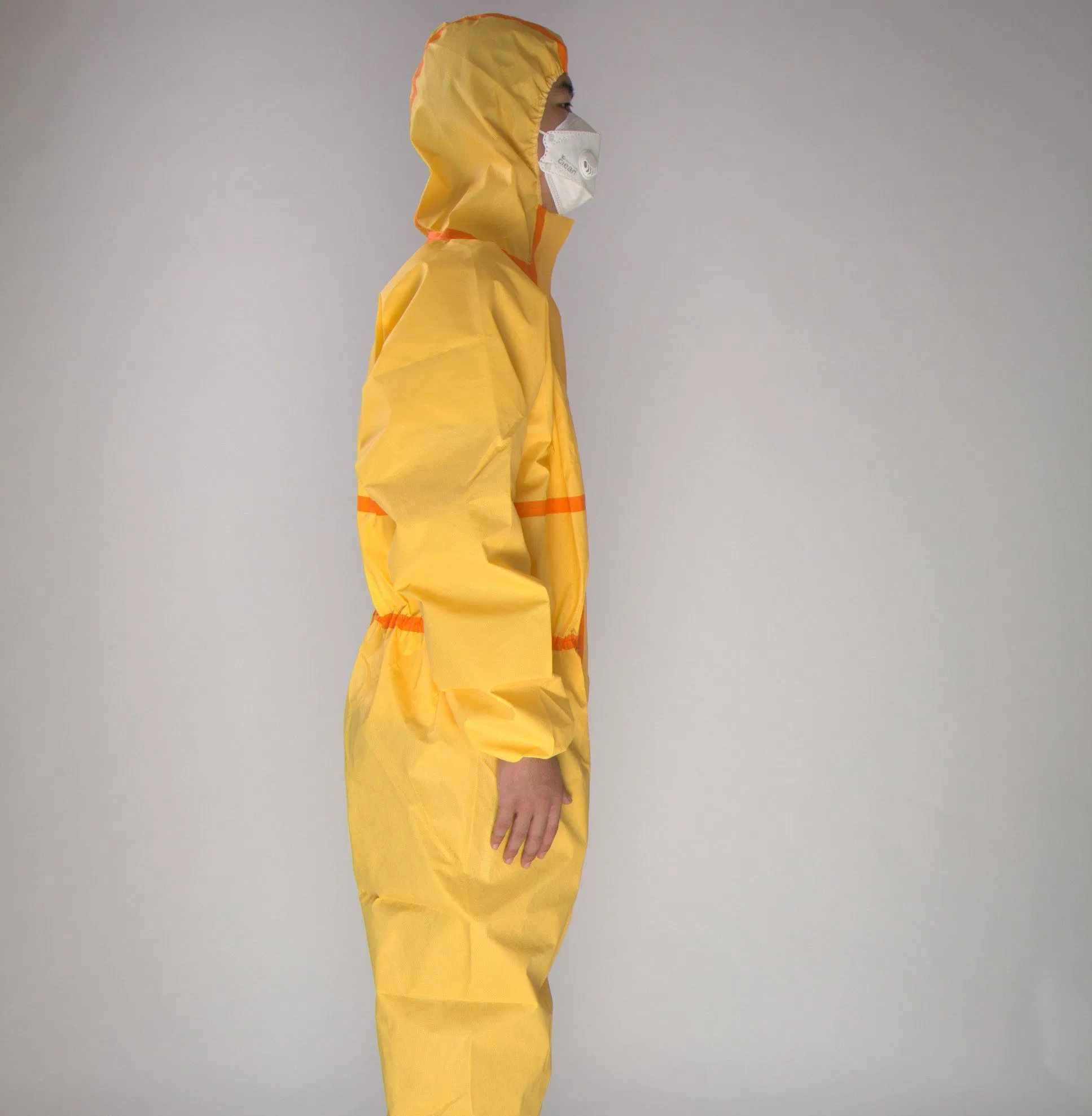 Tipo 3 Protección química Sunits ropa ligera capa protectora gruesa A prueba de aceite