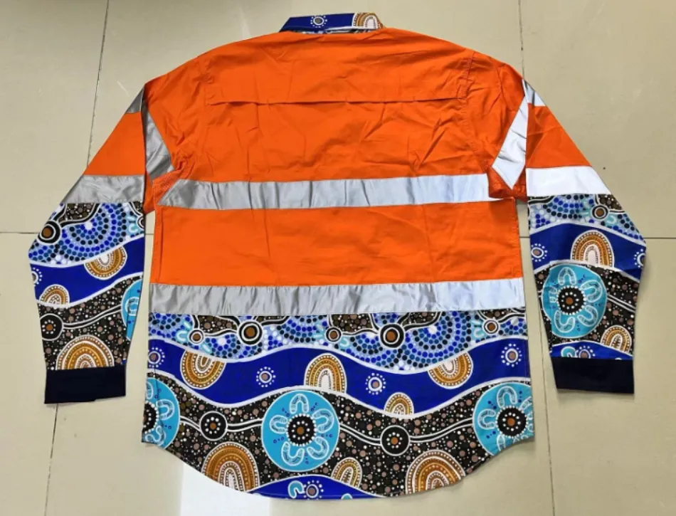 Camisas de alta visibilidad PPE industriales reflectantes para exteriores, ropa de trabajo para petróleo y gas