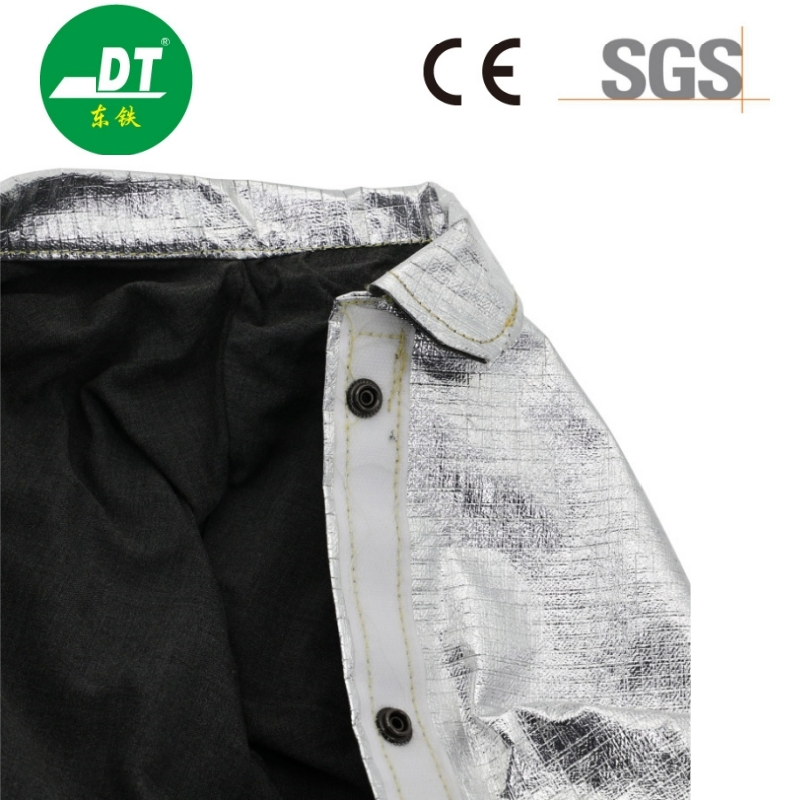 Mono de algodón aluminizado cómodo, ignífugo, de alto rendimiento a altas temperaturas, resistente al calor y a la radiación, ropa de seguridad