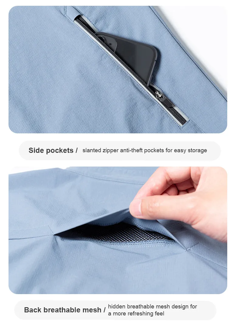 Camisa de trabajo de manga corta para hombres, de secado rápido, resistente al aceite, con múltiples bolsillos, ideal para la construcción y el trabajo en el suelo de la fábrica