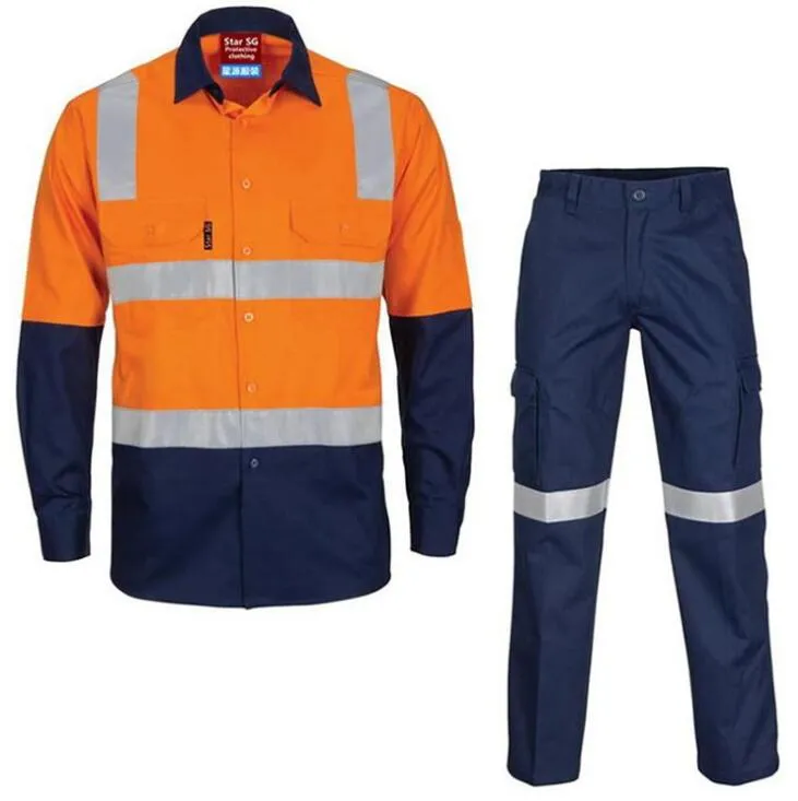 OEM Mans Otoño reflectante de seguridad de Protección al Aire Libre ropa ropa de trabajo para la construcción