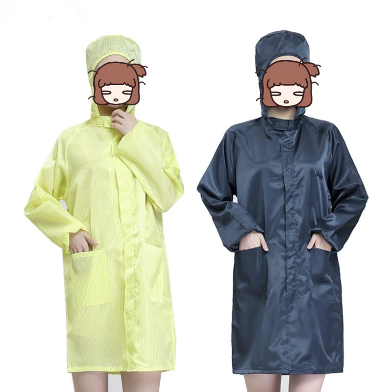 Bata de laboratorio ESD, prenda de vestuario para sala limpia