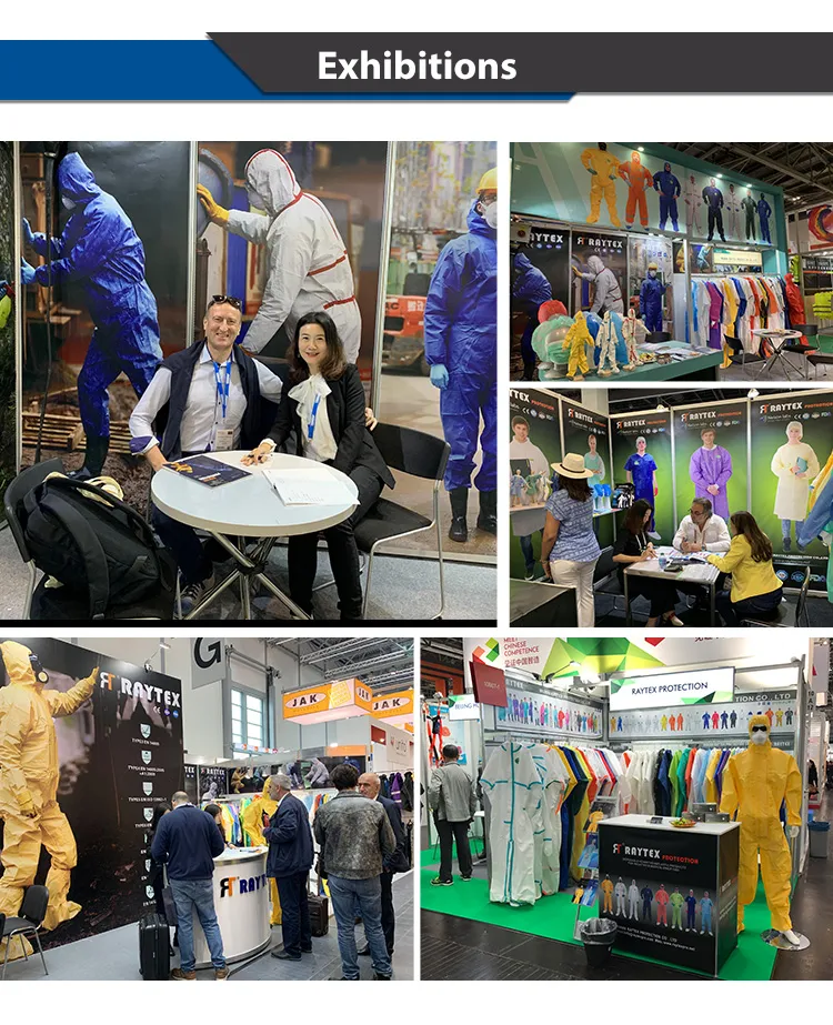 Ropa protectora desechable de recubrimiento de PP no tejido CE fabricante PPE