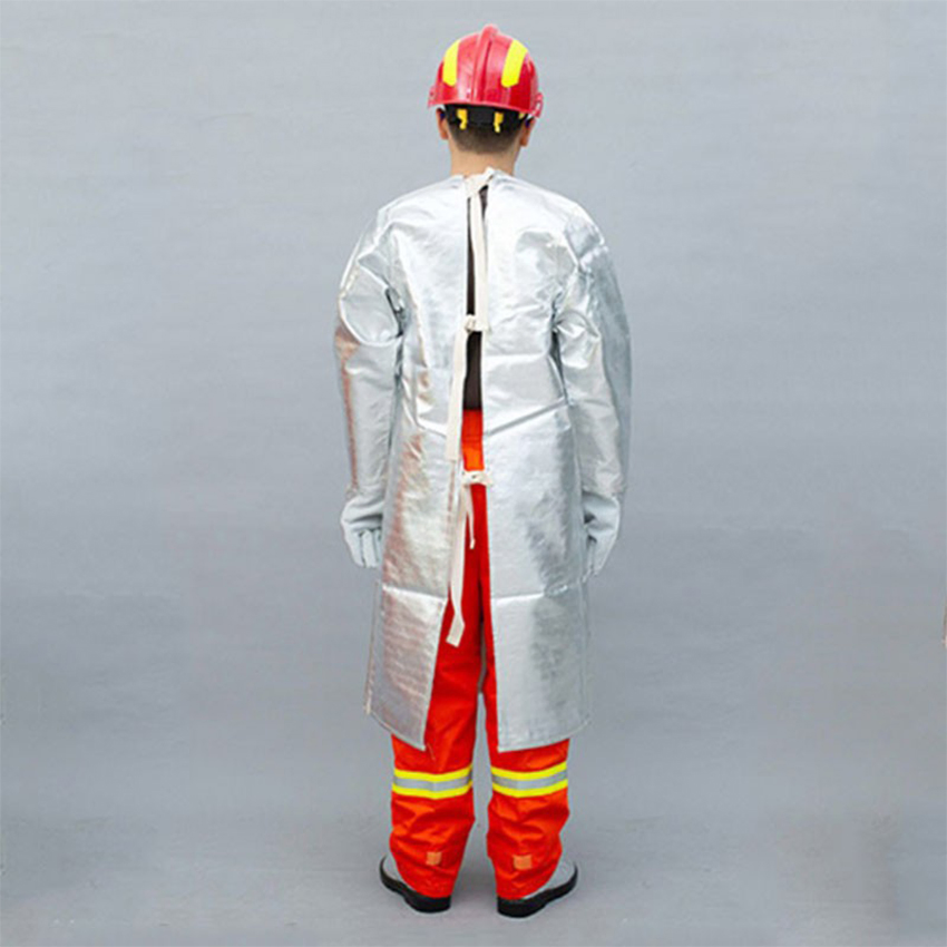 Ropa de trabajo de aluminio resistente al fuego con aislamiento térmico de aramida CE