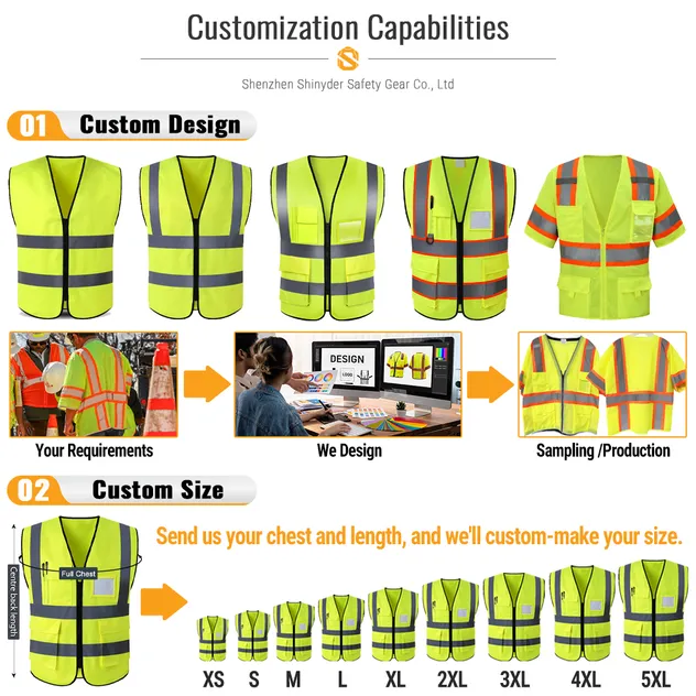 Clase 2 Camisas de Seguridad de Manga Corta Transpirables de Alta Calidad y Alta Visibilidad Ropa de Seguridad Reflectante