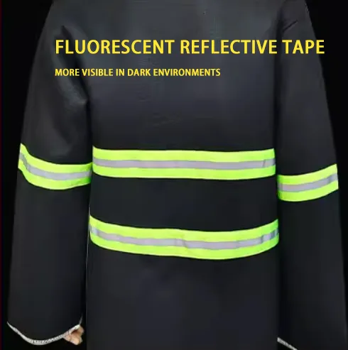 Detalle traje de escape de incendio