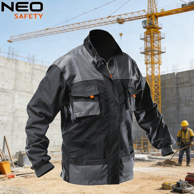 Chaqueta de trabajo exterior multi-bolsillos de seguridad para hombres, ropa de trabajo industrial protectora para el taller
