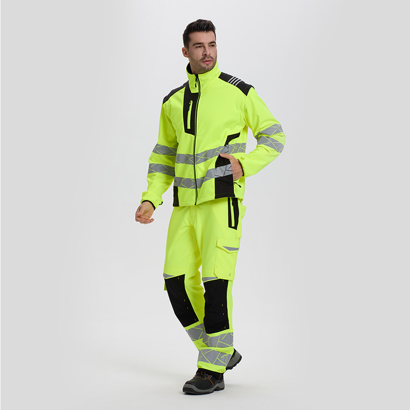 Ropa de trabajo personalizada de soldadura de alta visibilidad y reflectante, conjunto de dos piezas