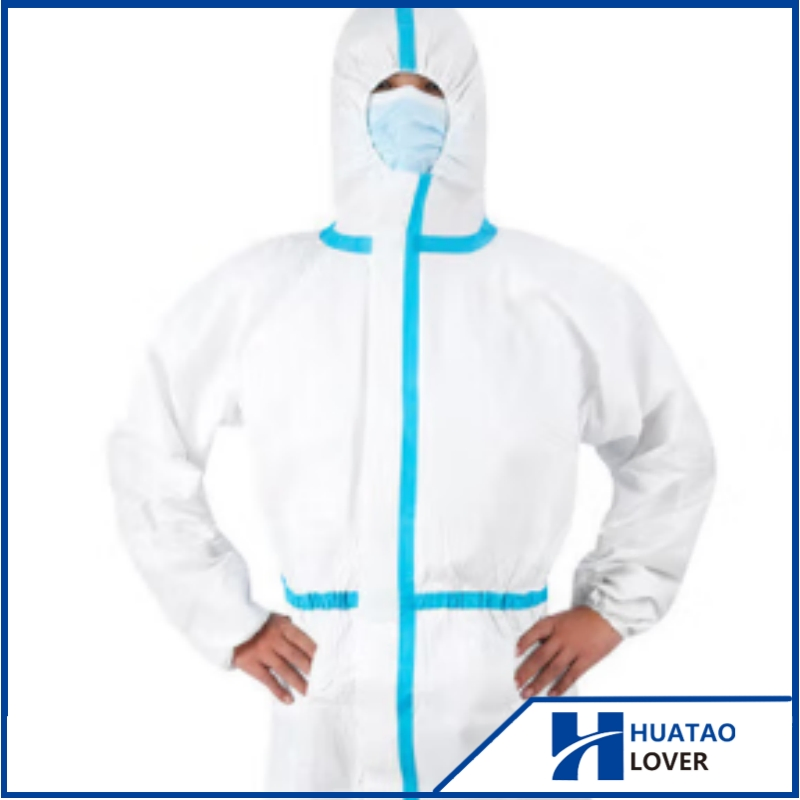 Ropa de protección desechable médica, batas de aislamiento