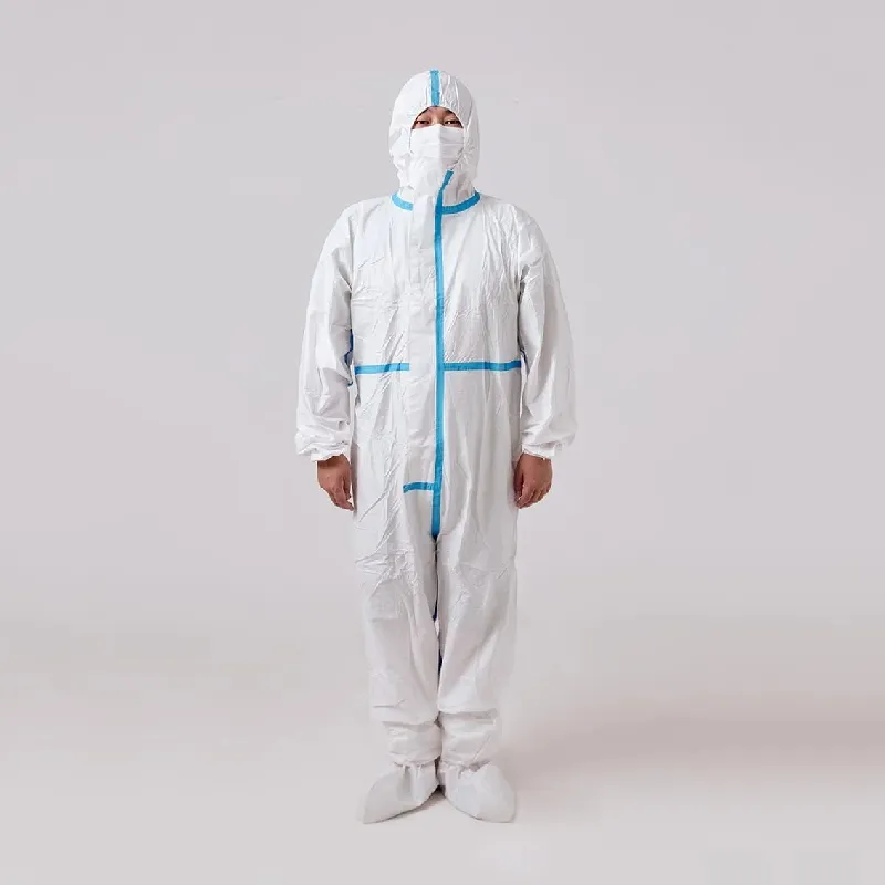 Ropa de trabajo desechable antistática de protección química, monos de tela no tejida