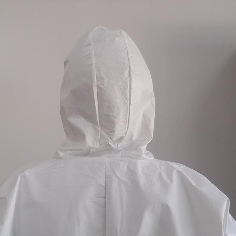Tipo 5/6 Microporoso 60~80g Tela No Tejida Desechable Mono Protector Ropa para Seguridad Industrial Traje de Protección Química