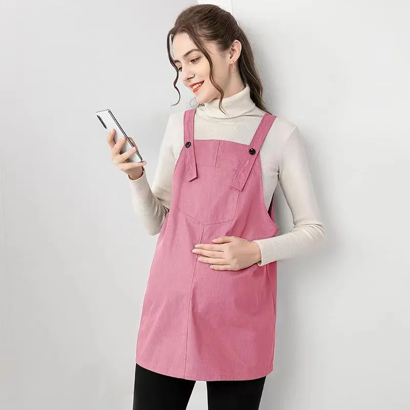 Ropa de protección contra la radiación para mujeres embarazadas, chalecos, vestido, bolsillo para el vientre