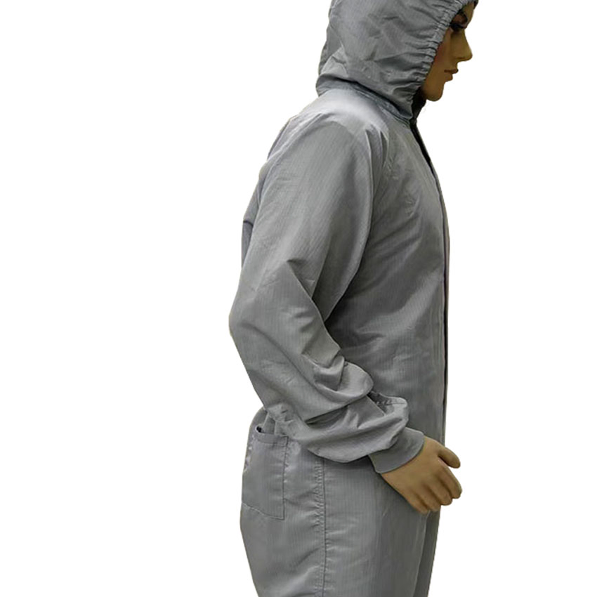 Ropa de trabajo ESD de pintura en spray libre de polvo para salas limpias y talleres