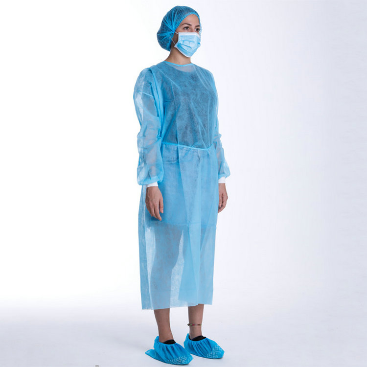 Ropa de protección médica aislante impermeable desechable no tejida de nivel AAMI 2