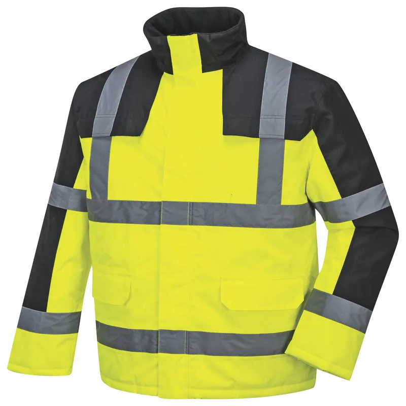 Chaqueta reflectante de protección personal para la construcción, ropa de trabajo, vestimenta de seguridad laboral