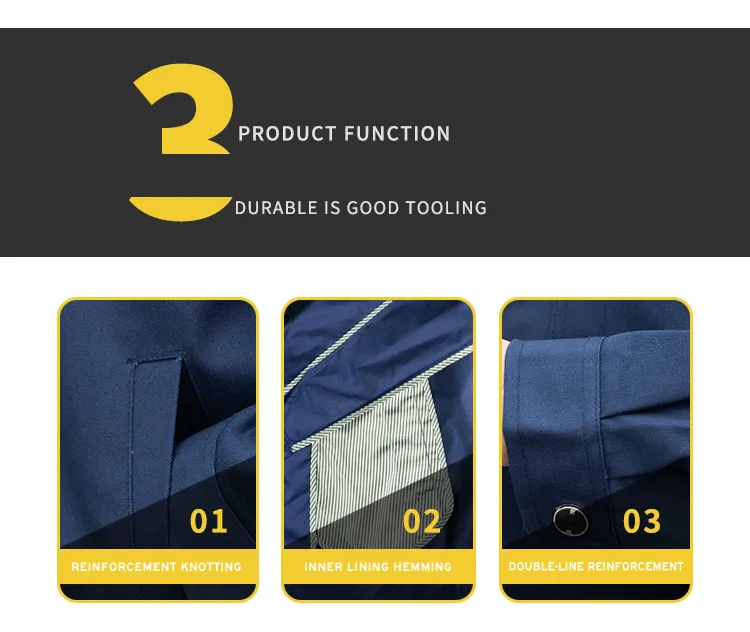 Ropa de trabajo antiestática y pirorretardante con logotipo de algodón puro