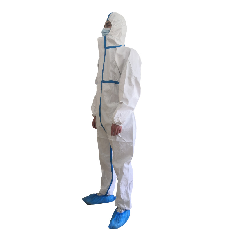 Ropa de protección médica desechable de emergencia de tipo Non Woven En14126 5b 6b ropa de protección química