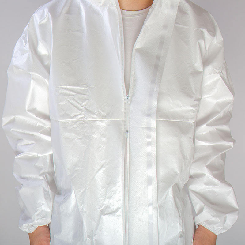 Tipo 5/6 Microporoso 60~80g Tela No Tejida Desechable Mono Protector Ropa para Seguridad Industrial Traje de Protección Química