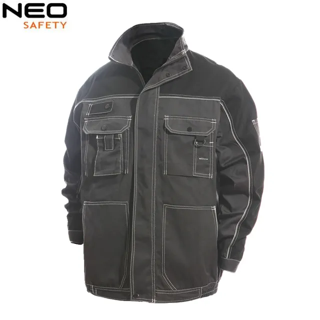 Overoles de soldadura personalizados con logo, multi-bolsillos, chaquetas para hombres, uniforme de trabajo para la construcción