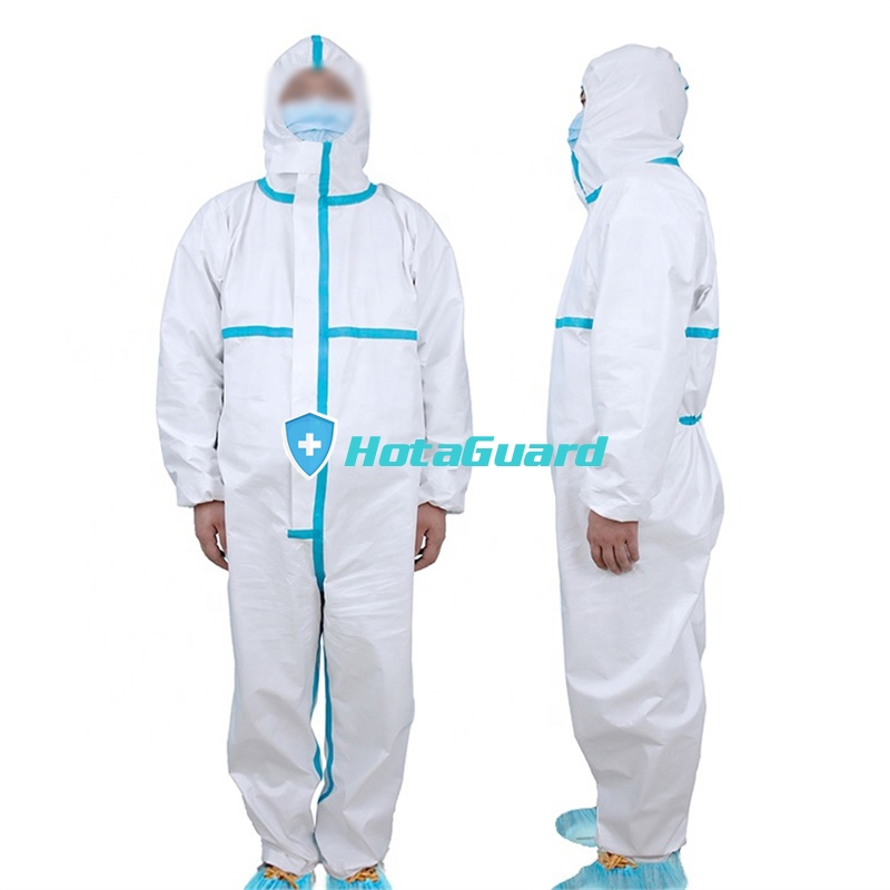 Fabricación profesional de ropa protectora desechable para el aislamiento de virus en hospitales