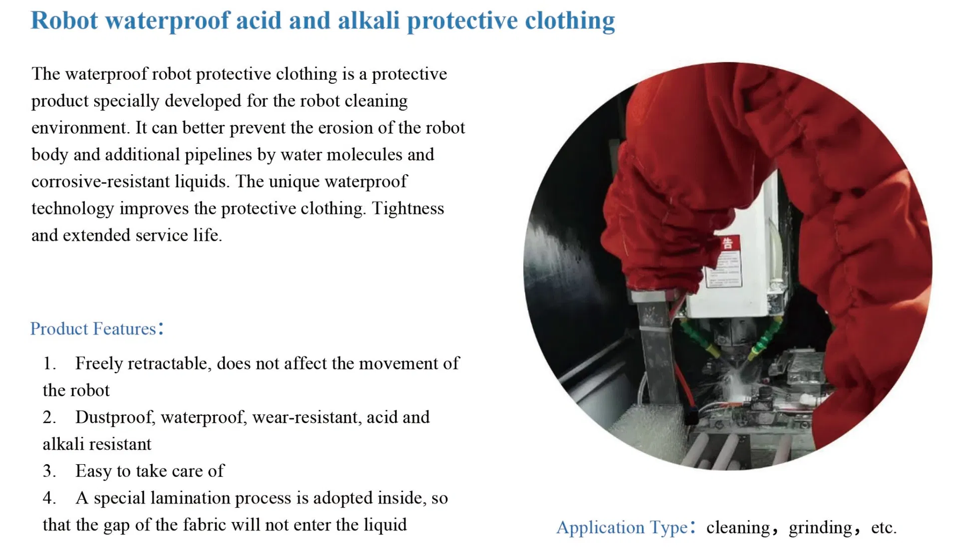 Traje Protector de Alta Sellado Ropa Protectora Industrial