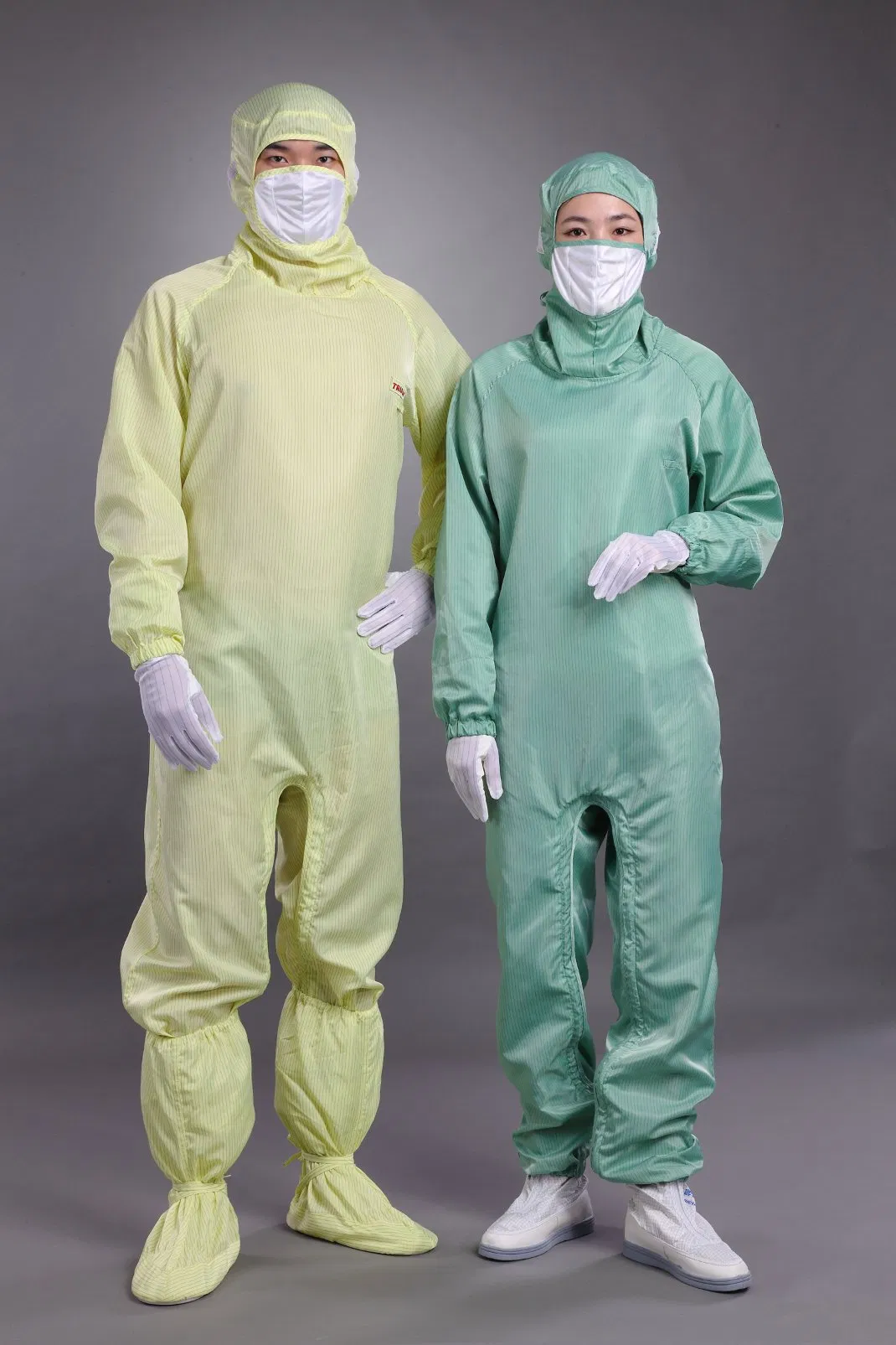 Mono de trabajo para sala limpia ESD, ropa siamés