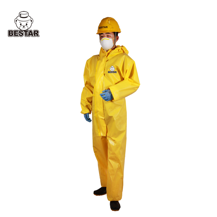 Ropa de Protección Química Ligera Bestar 1PCS/Bag, 25PCS Por CTN PPE Overall