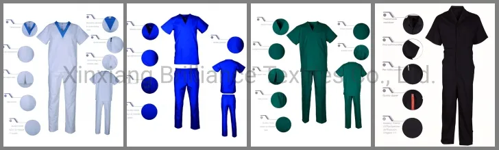Ropa de scrubs hospitalarios profesionales de calidad superior al por mayor, barata